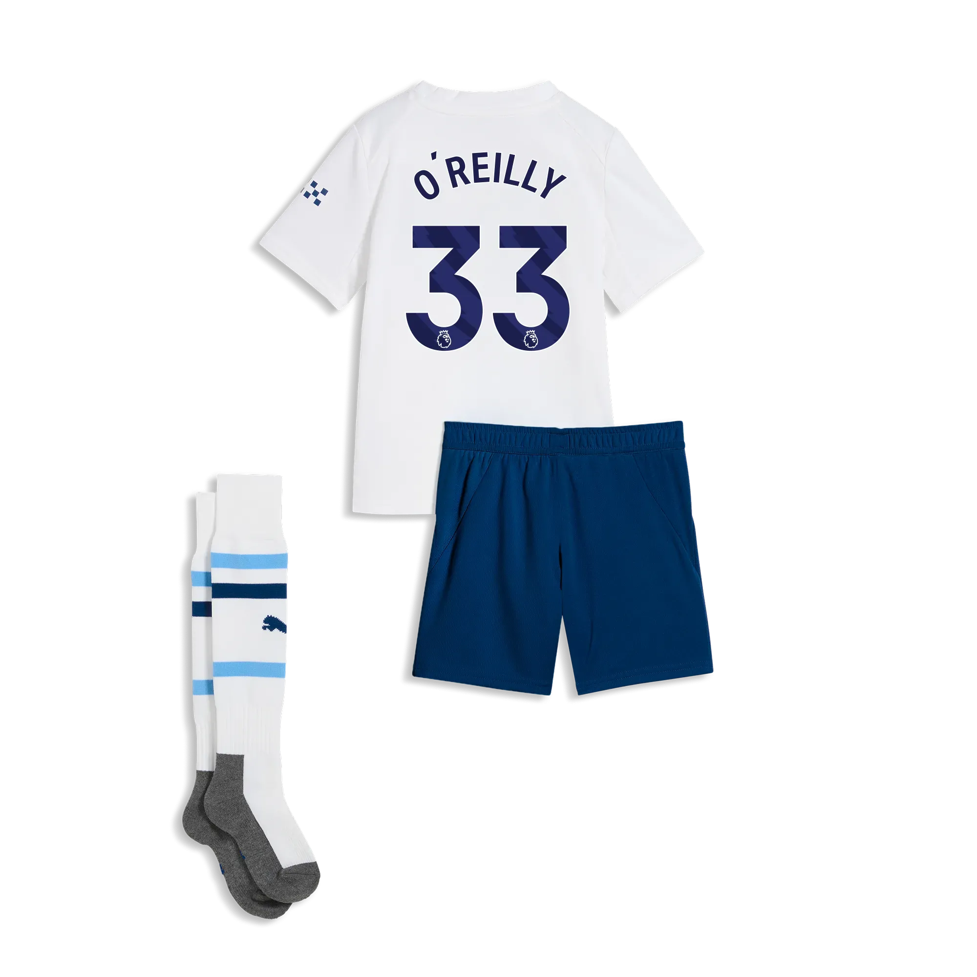 Kids’ Manchester City Third MINI KIT 2026/27 With O’REILLY 33 Printing | Manchester City Shop