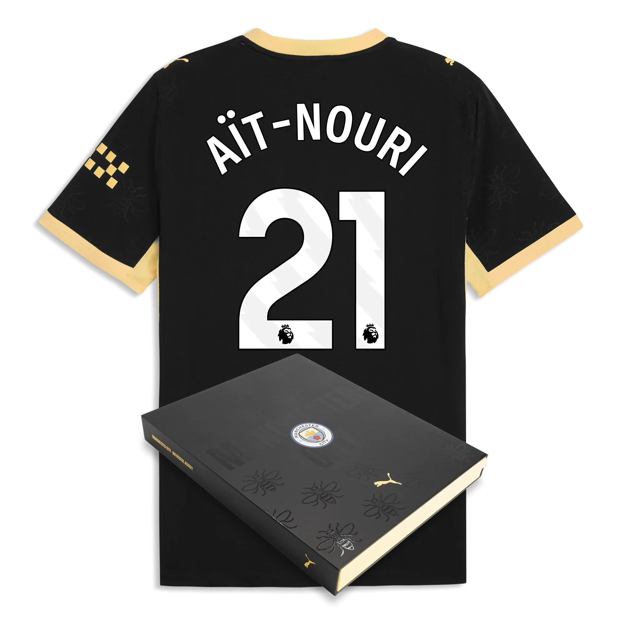 Manchester City Away Authentic Jersey 2026/27 With AïT-NOURI 21 Printing in Gift Box | Manchester City Shop