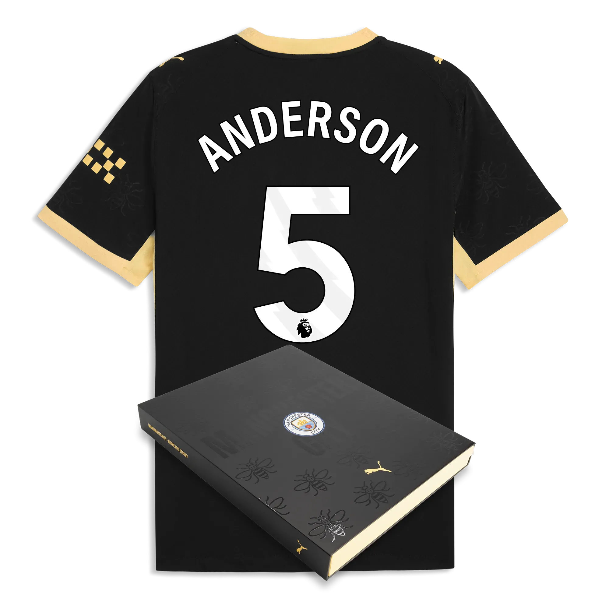 Manchester City Away Authentic Jersey 2026/27 With ANDERSON 5 Printing in Gift Box | Manchester City Shop