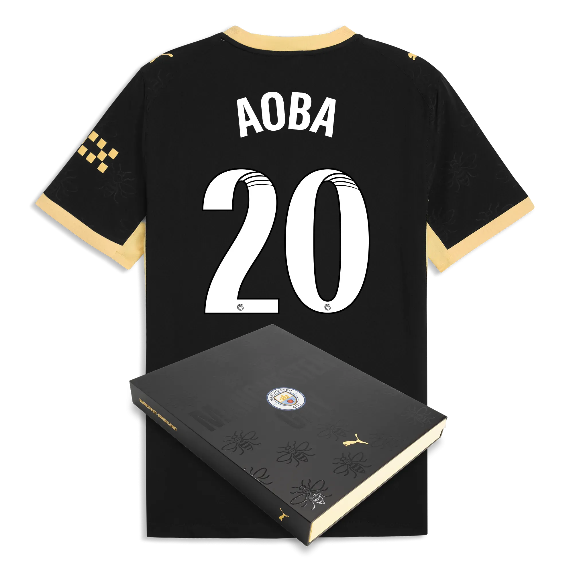 Manchester City Away Authentic Jersey 2026/27 With AOBA 20 Printing in Gift Box | Manchester City Shop
