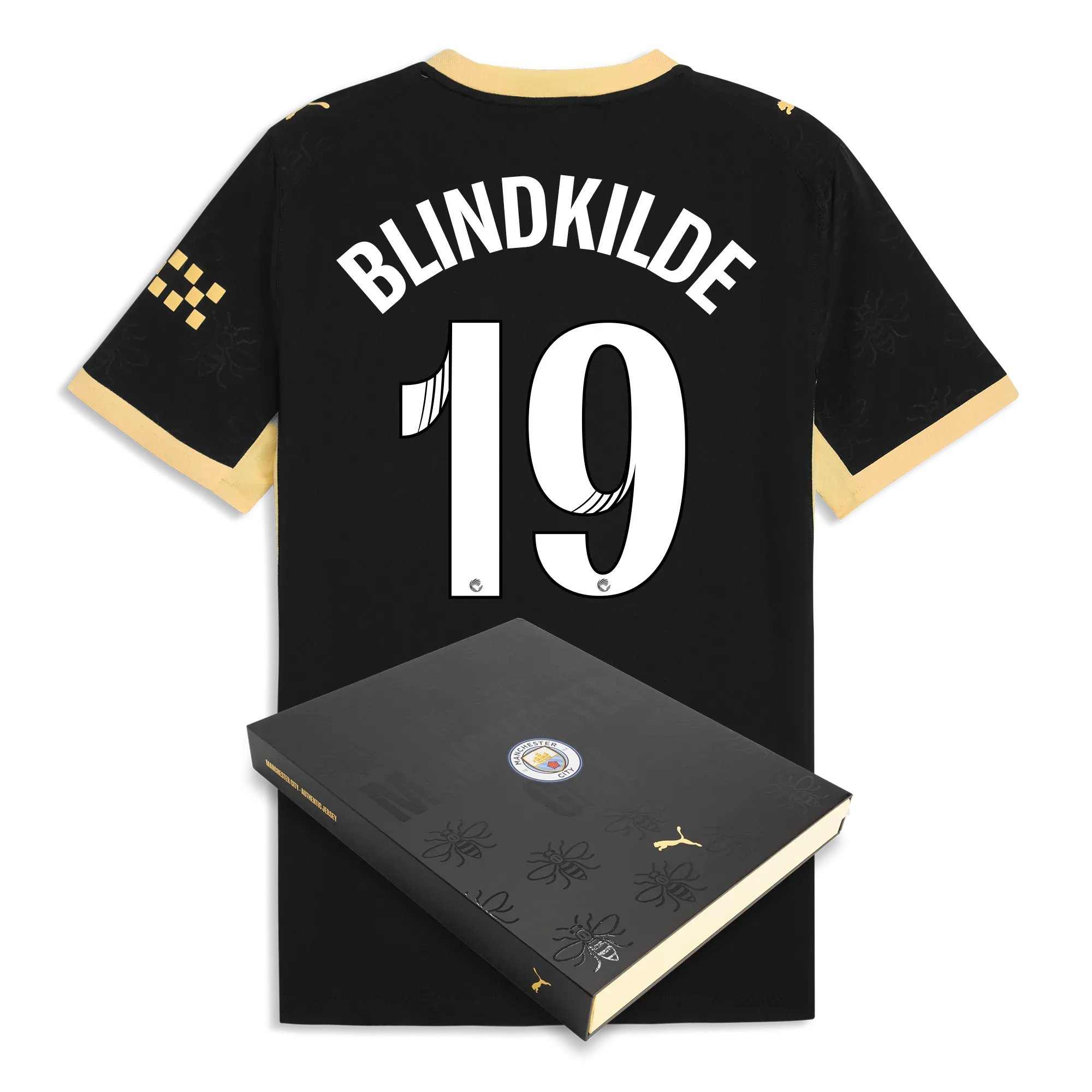 Manchester City Away Authentic Jersey 2026/27 With BLINDKILDE 19 Printing in Gift Box | Manchester City Shop