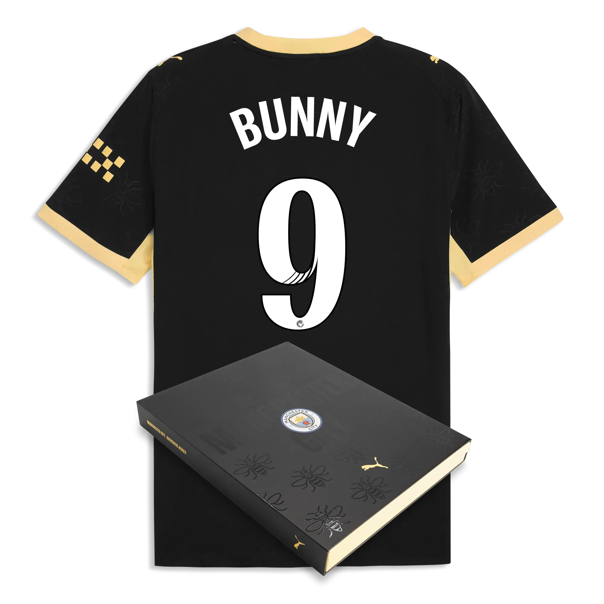 Manchester City Away Authentic Jersey 2026/27 With BUNNY 9 Printing in Gift Box | Manchester City Shop