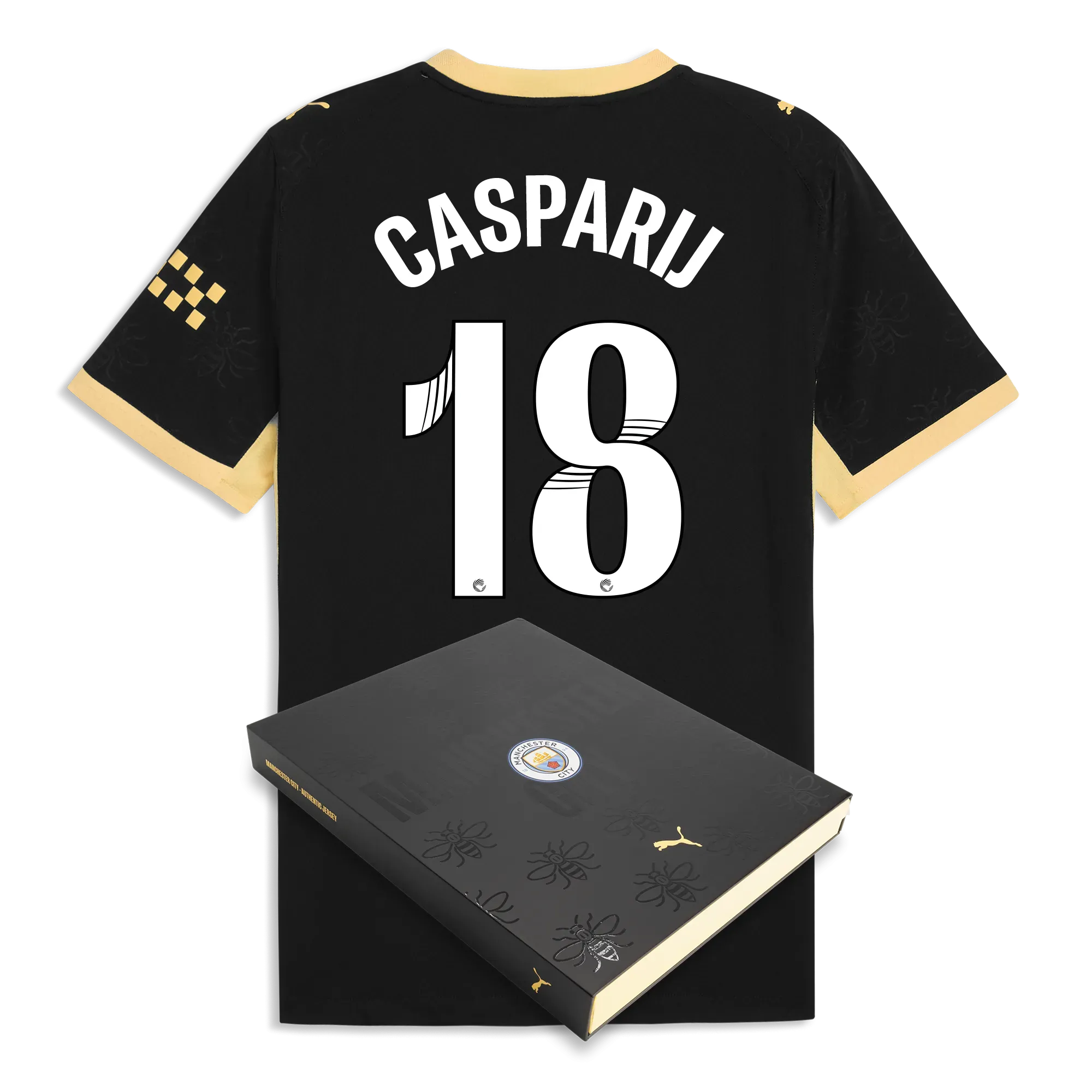 Manchester City Away Authentic Jersey 2026/27 With CASPARIJ 18 Printing in Gift Box | Manchester City Shop
