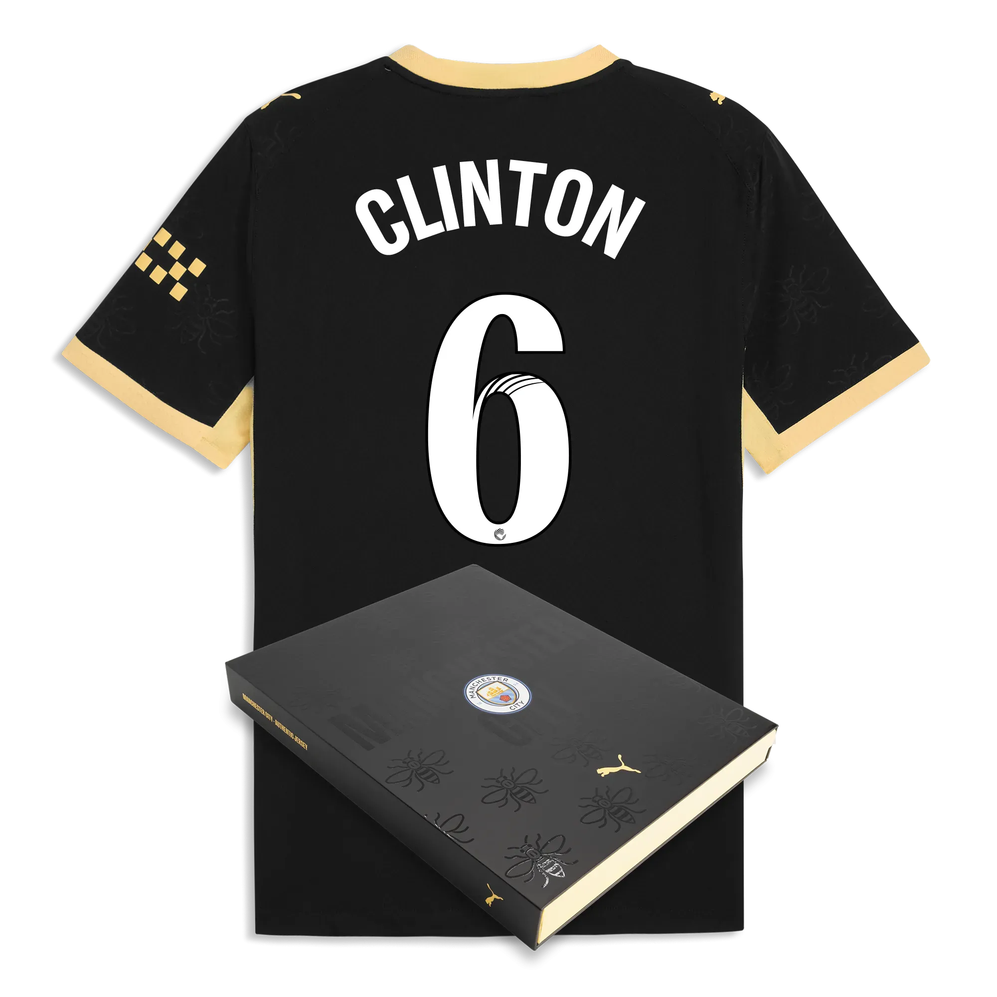 Manchester City Away Authentic Jersey 2026/27 With CLINTON 6  Printing in Gift Box | Manchester City Shop