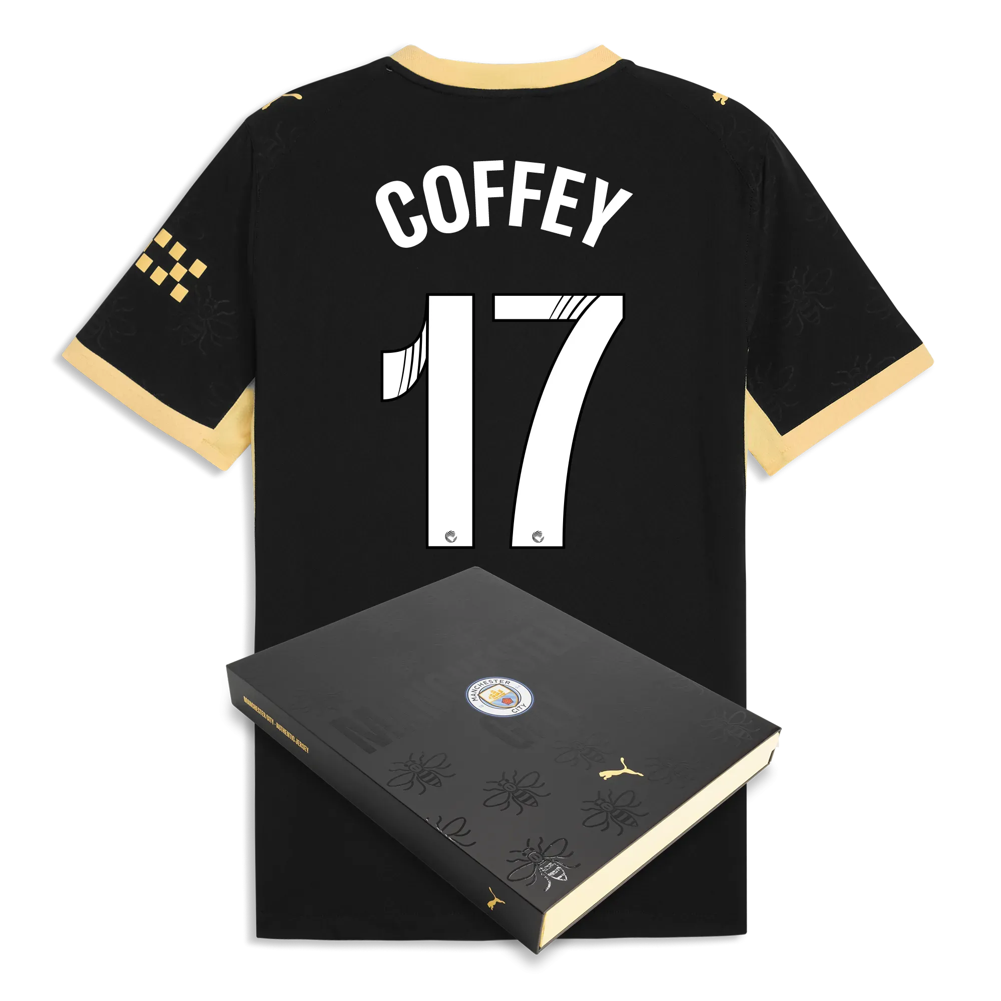 Manchester City Away Authentic Jersey 2026/27 With COFFEY 17 Printing in Gift Box | Manchester City Shop