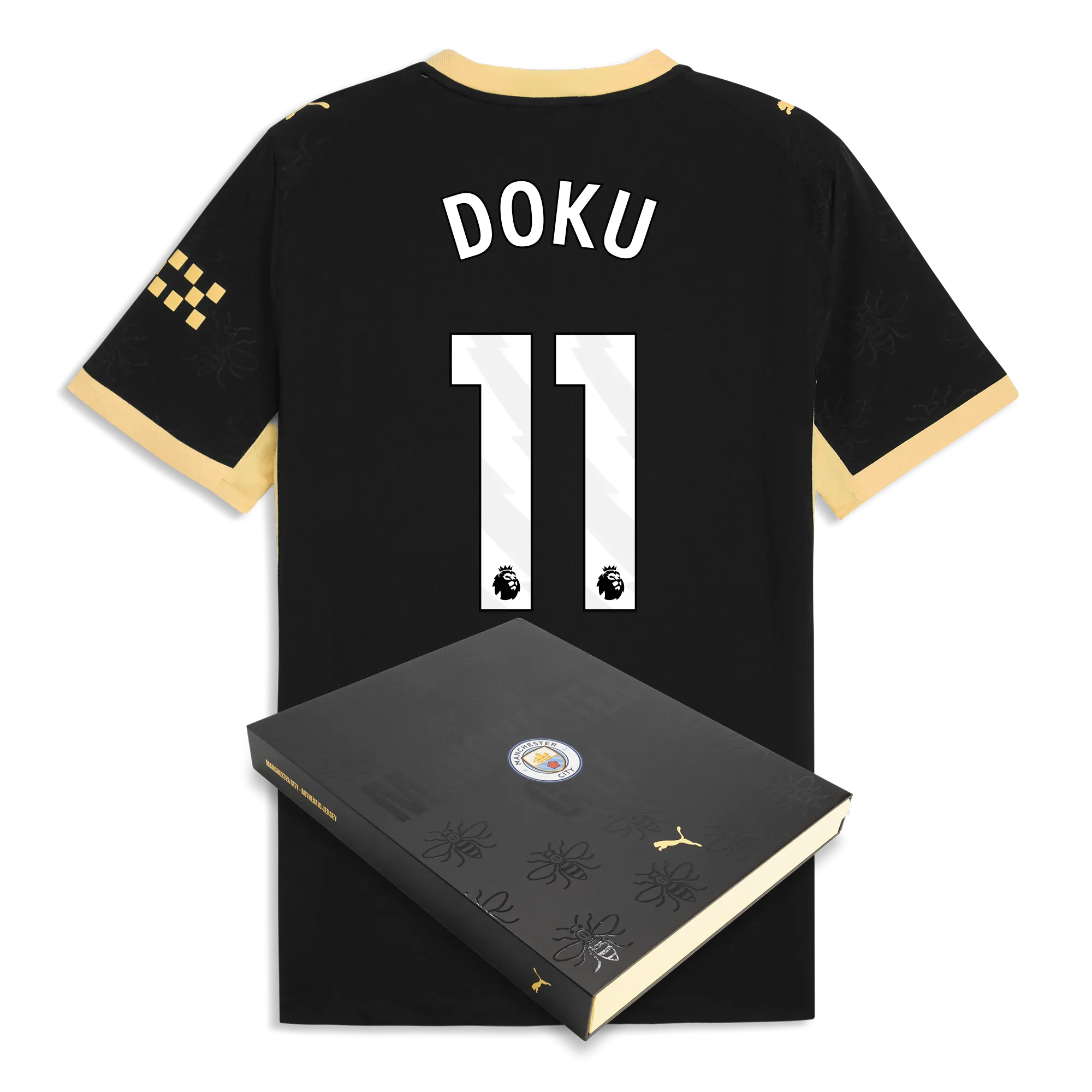 Manchester City Away Authentic Jersey 2026/27 With DOKU 11 Printing in Gift Box | Manchester City Shop