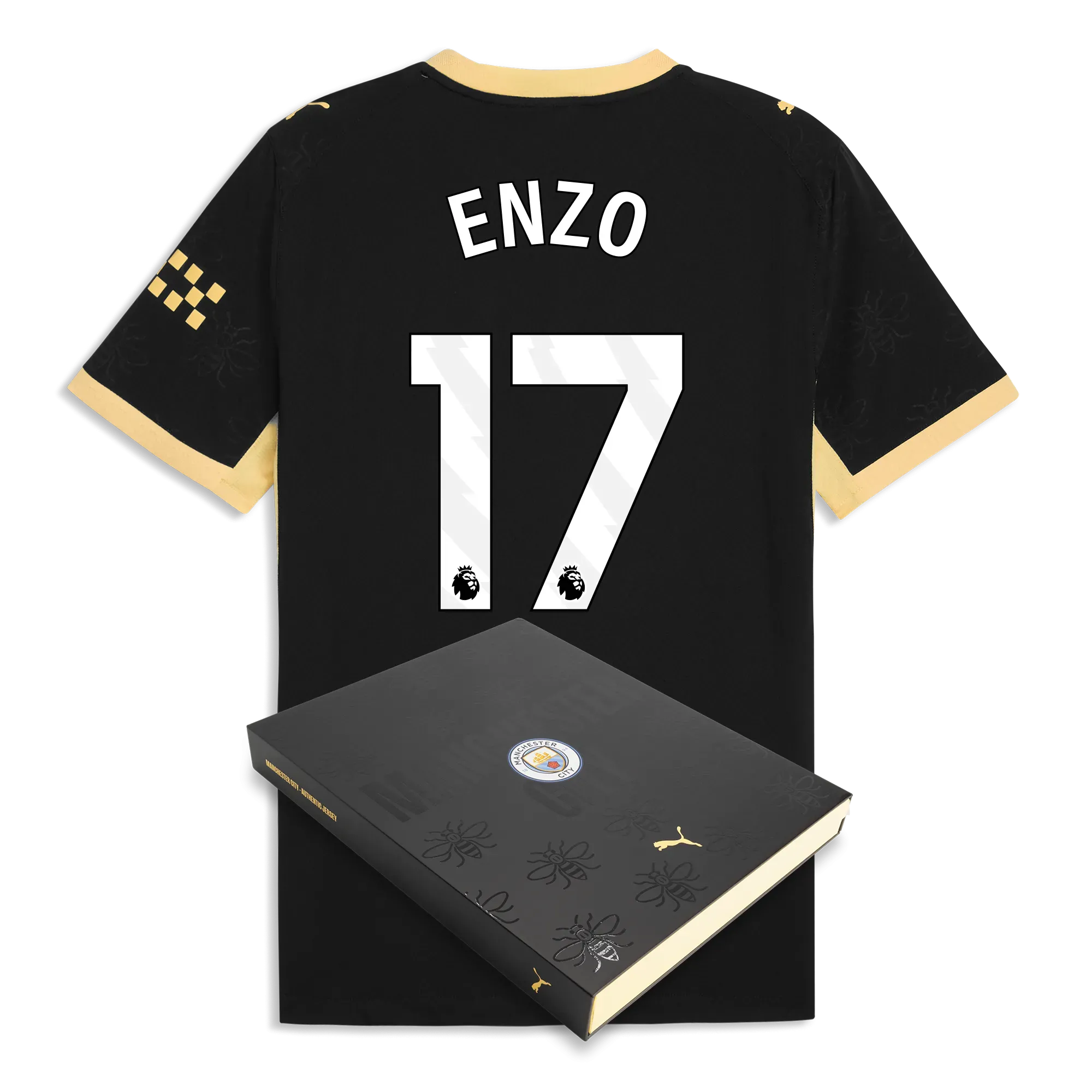 Manchester City Away Authentic Jersey 2026/27 With ENZO 17 Printing in Gift Box | Manchester City Shop