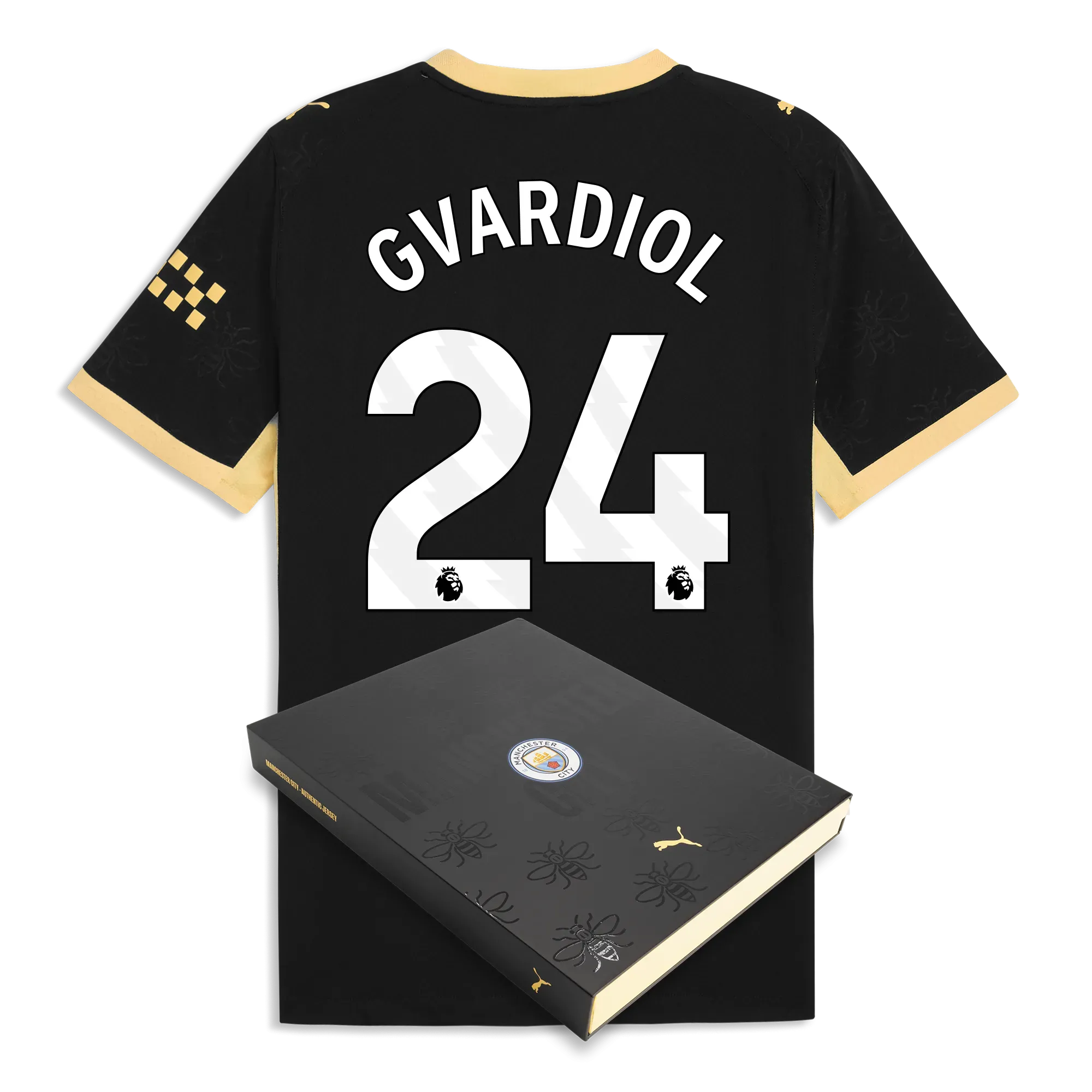 Manchester City Away Authentic Jersey 2026/27 With GVARDIOL 24 Printing in Gift Box | Manchester City Shop