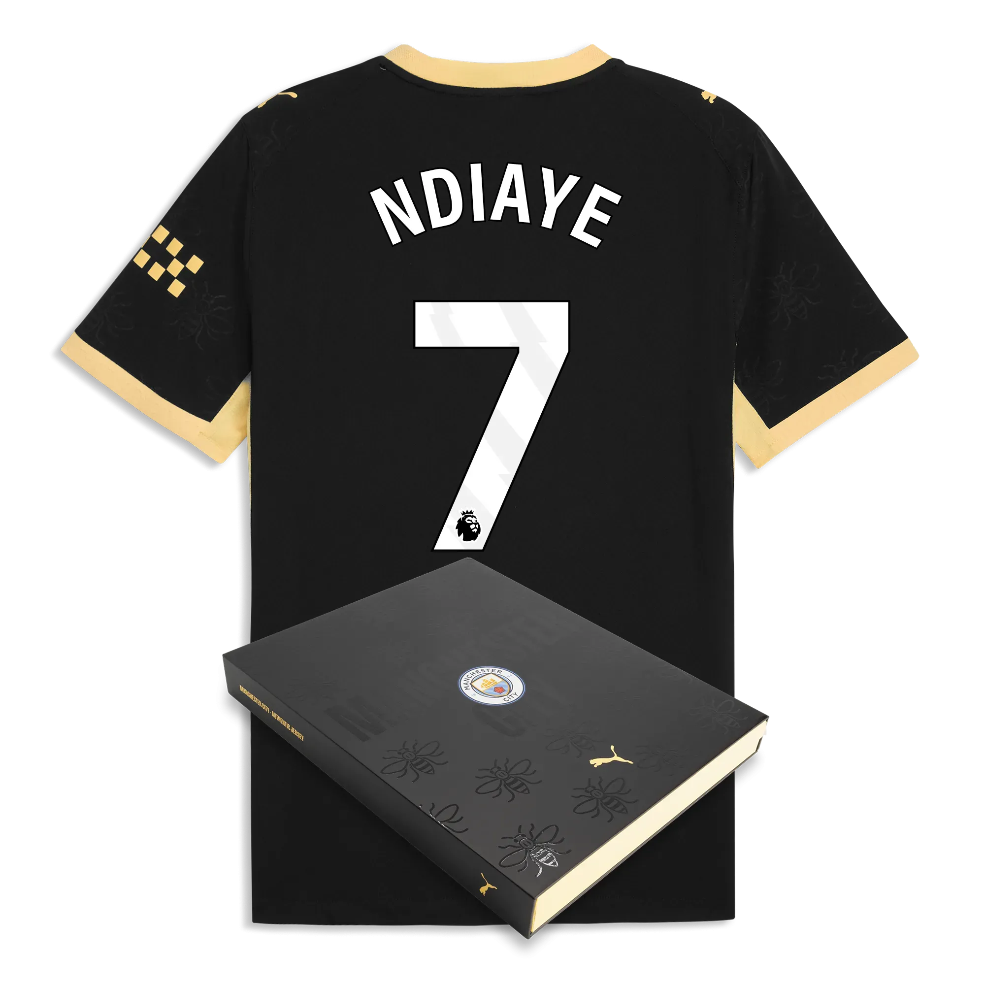 Manchester City Away Authentic Jersey 2026/27 With NDIAYE 7 Printing in Gift Box | Manchester City Shop