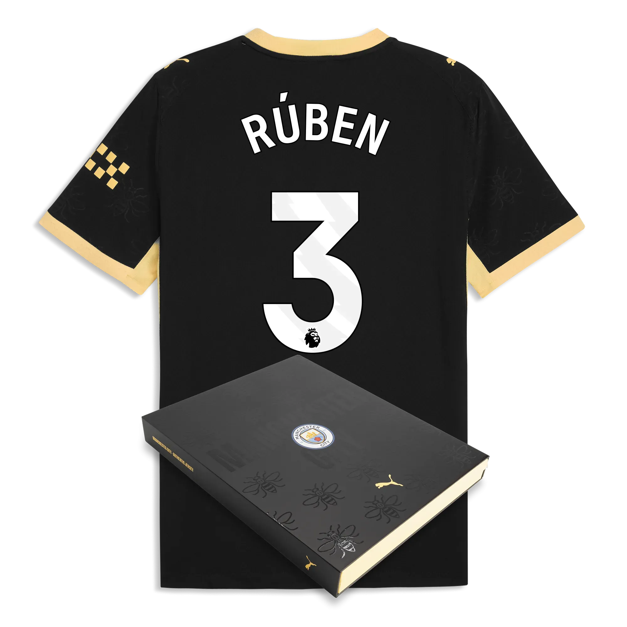 Manchester City Away Authentic Jersey 2026/27 With RúBEN 3 Printing in Gift Box | Manchester City Shop