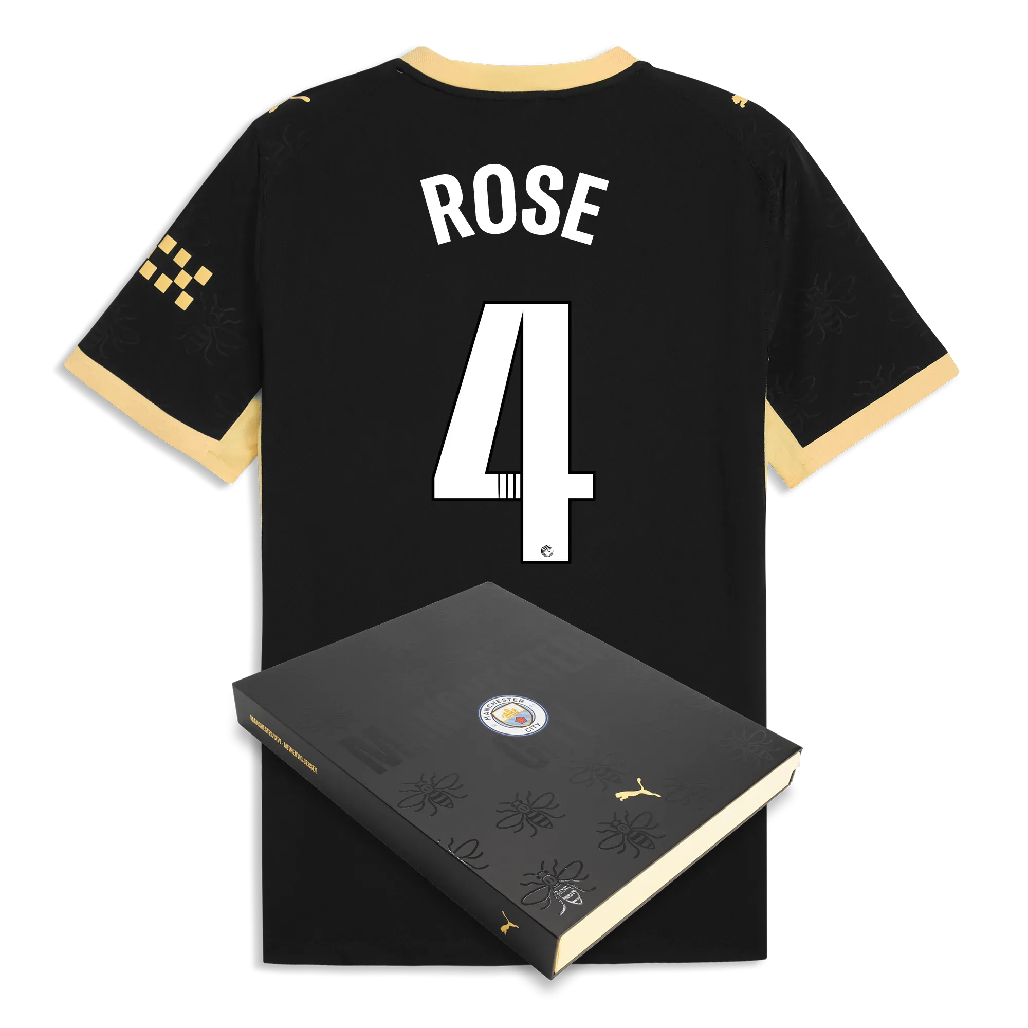 Manchester City Away Authentic Jersey 2026/27 With ROSE 4 Printing in Gift Box | Manchester City Shop