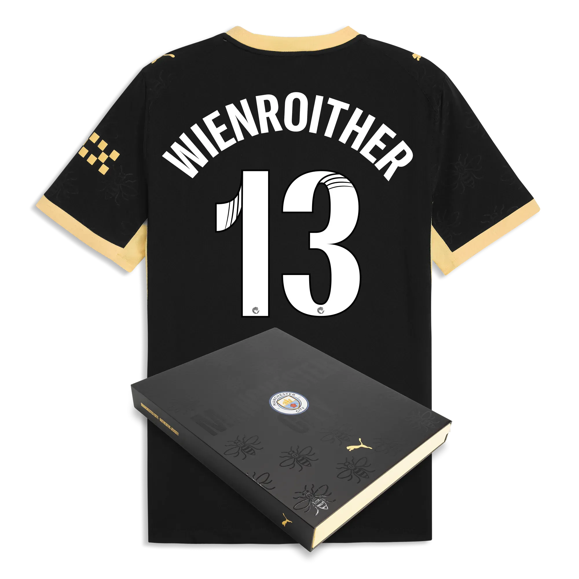 Manchester City Away Authentic Jersey 2026/27 With WIENROITHER 13 Printing in Gift Box | Manchester City Shop
