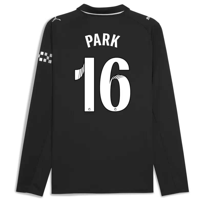 Manchester City Away Jersey 2025/26 Long Sleeve With PARK 16 Printing