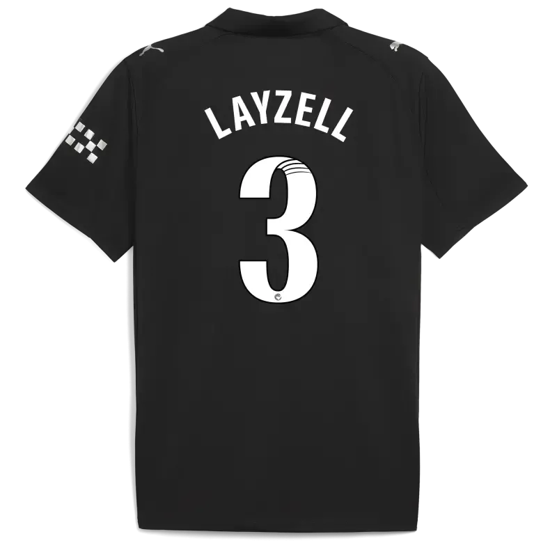 Manchester City Away Jersey 2025/26 With LAYZELL 3 Printing