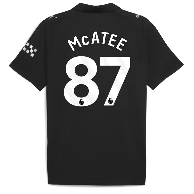 Manchester City Away Jersey 2025/26 With McATEE 87 Printing