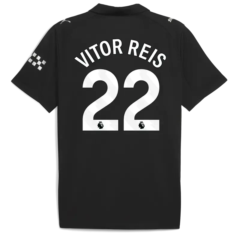 Manchester City Away Jersey 2025/26 With VITOR REIS 22 Printing