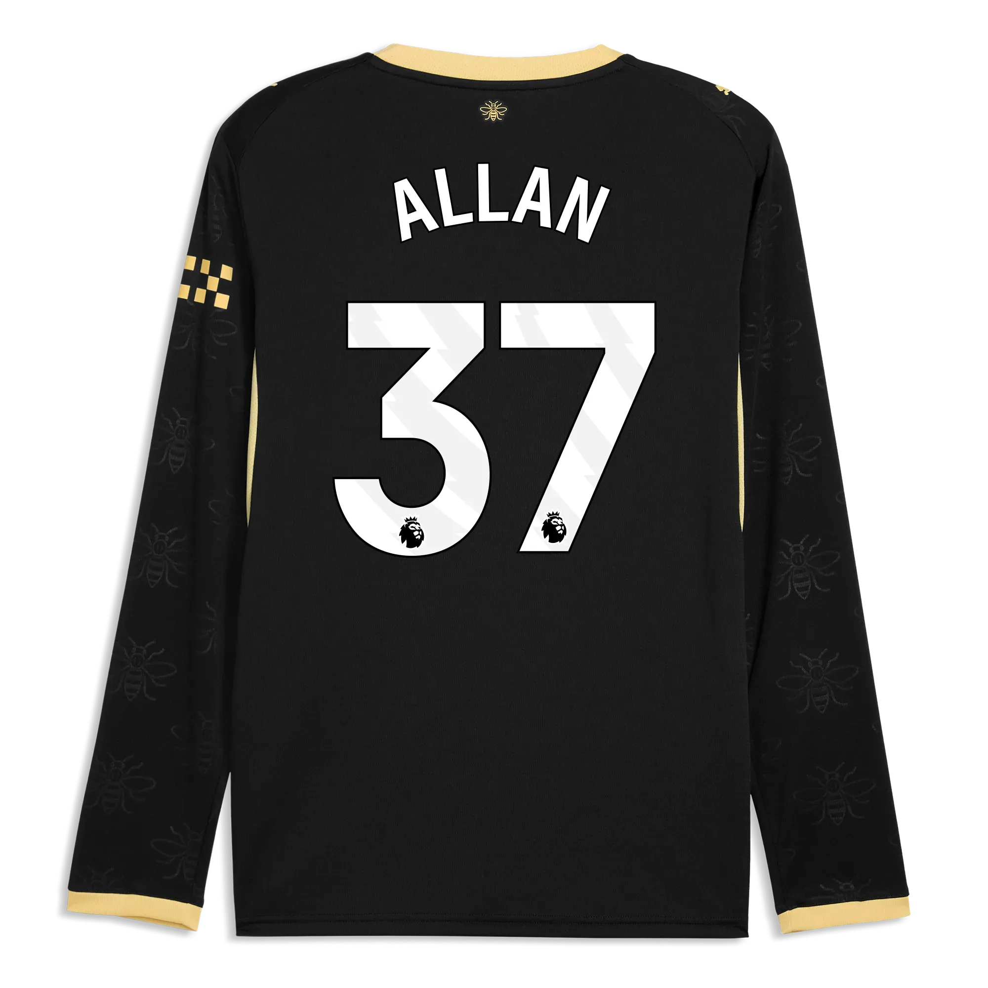 Manchester City Away Jersey 2026/27 Long Sleeve With ALLAN 37 Printing | Manchester City Shop