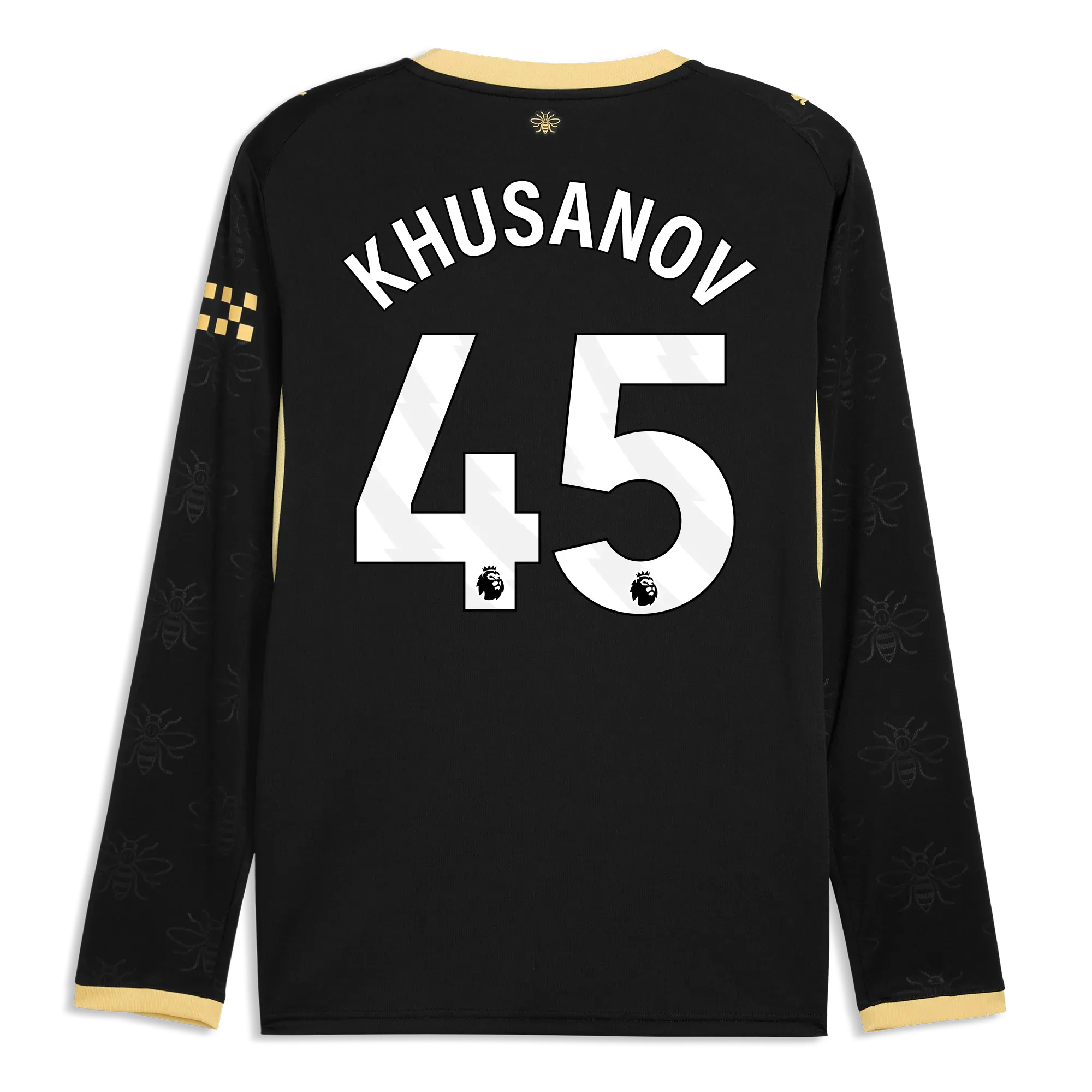 Manchester City Away Jersey 2026/27 Long Sleeve With KHUSANOV 45 Printing | Manchester City Shop