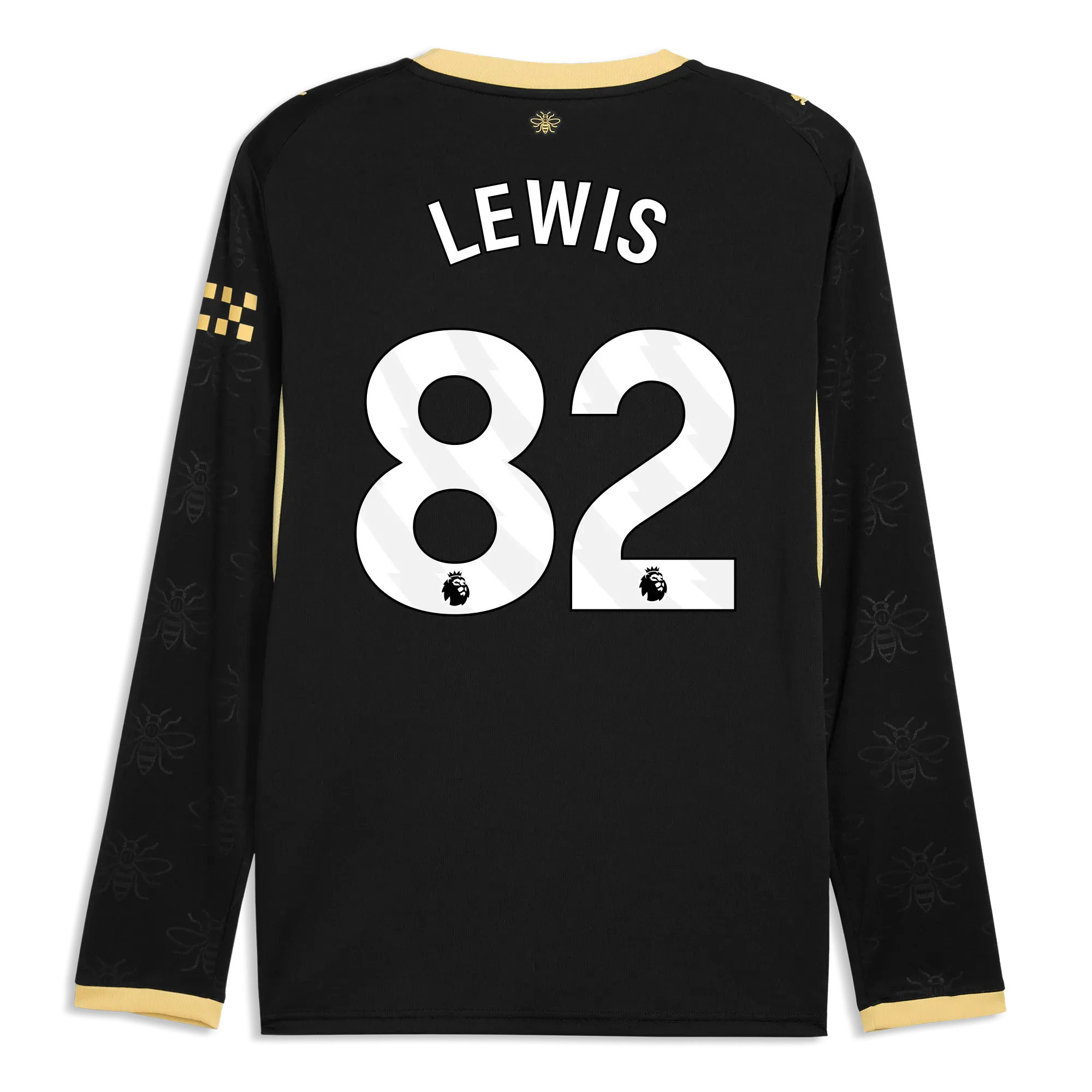 Manchester City Away Jersey 2026/27 Long Sleeve With LEWIS 82 Printing | Manchester City Shop