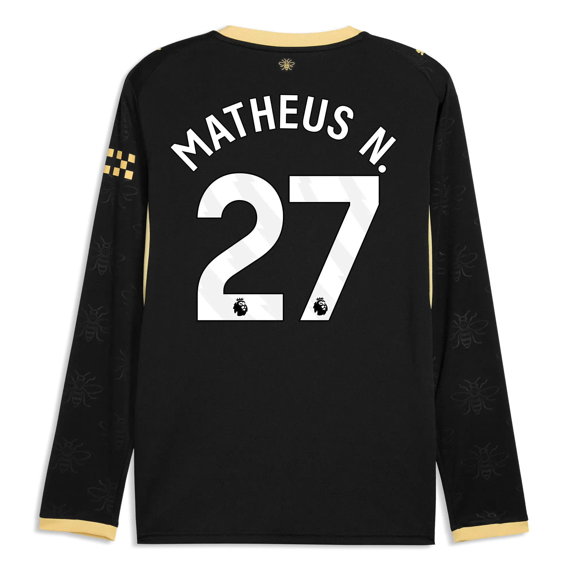 Manchester City Away Jersey 2026/27 Long Sleeve With MATHEUS N. 27 Printing | Manchester City Shop