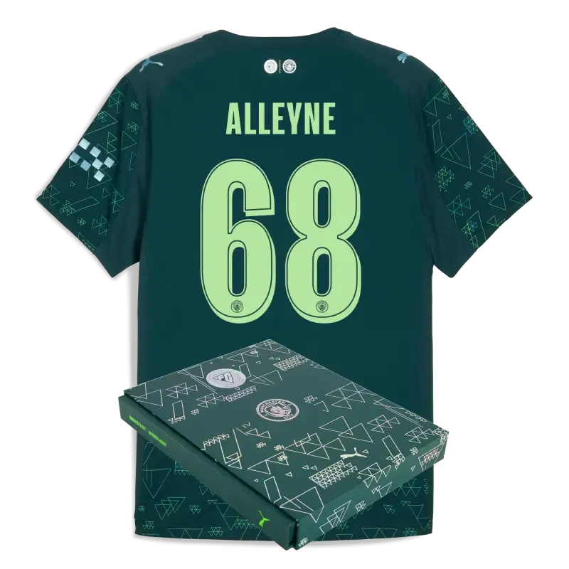 Manchester City EA SPORTS FC Authentic Jersey 2025/26 With ALLEYNE 68 Printing in Gift Box