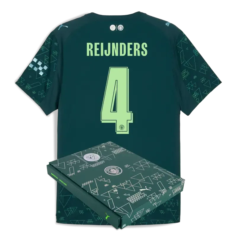 Manchester City EA SPORTS FC Authentic Jersey 2025/26 With REIJNDERS 4 Printing in Gift Box