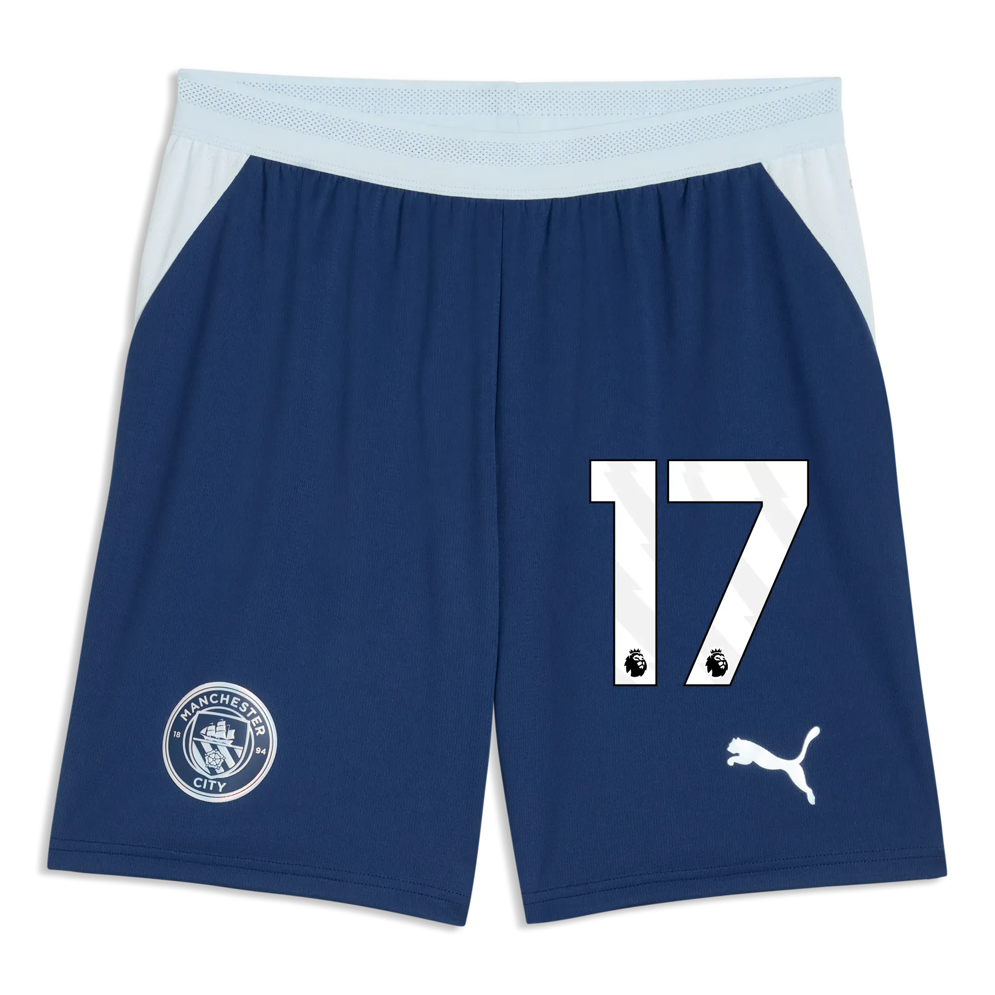 Manchester City Football Shorts 2026/27 with #17 | Manchester City Shop