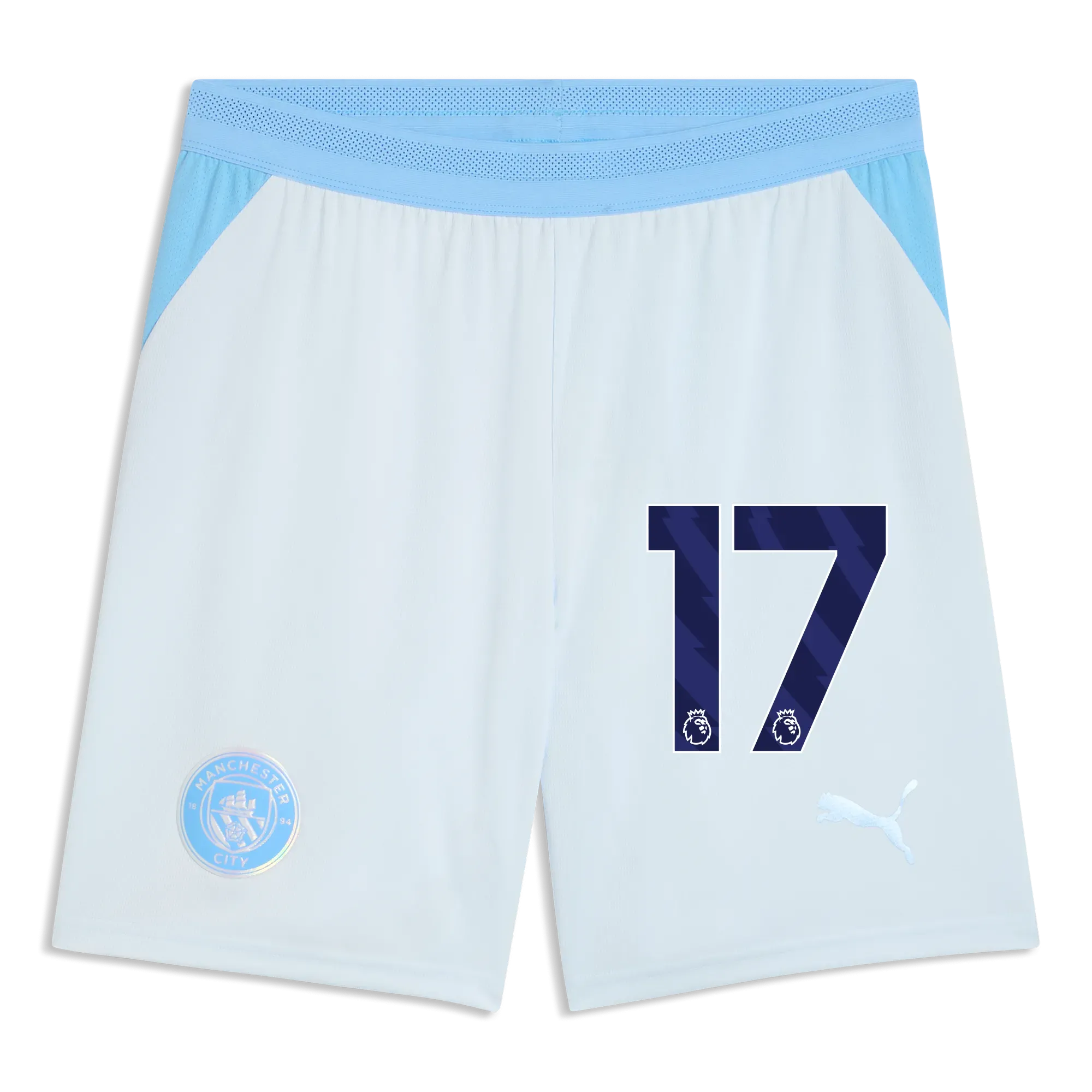 Manchester City Football Shorts 2026/27 with #17 | Manchester City Shop