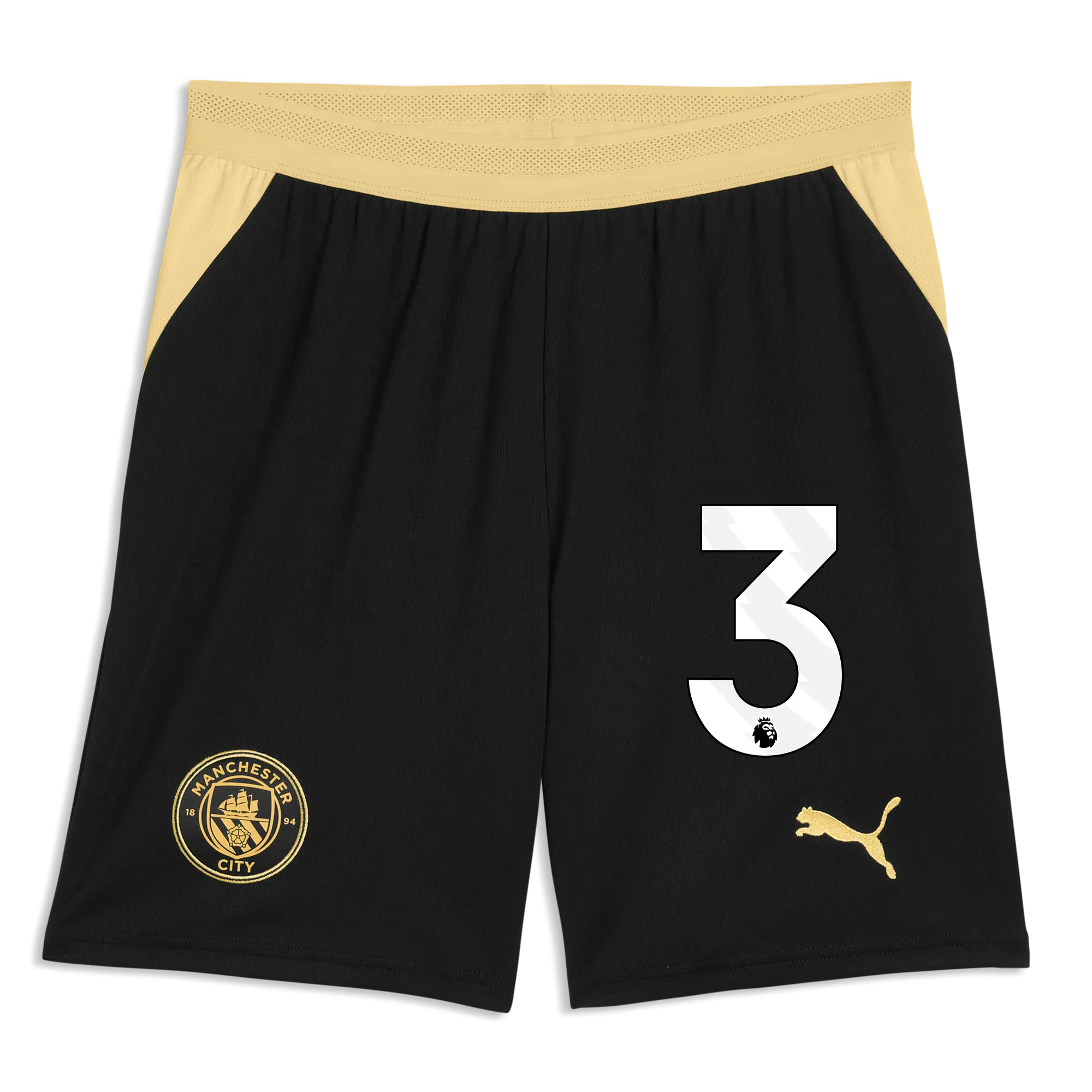 Manchester City Football Shorts 2026/27 with #3 | Manchester City Shop