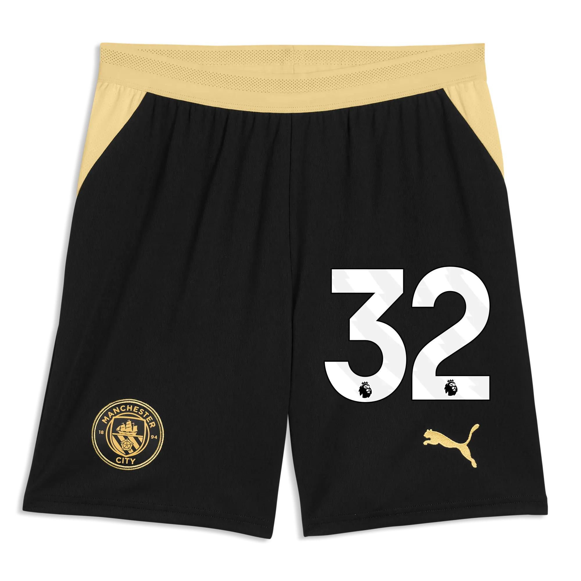 Manchester City Football Shorts 2026/27 with #32 | Manchester City Shop