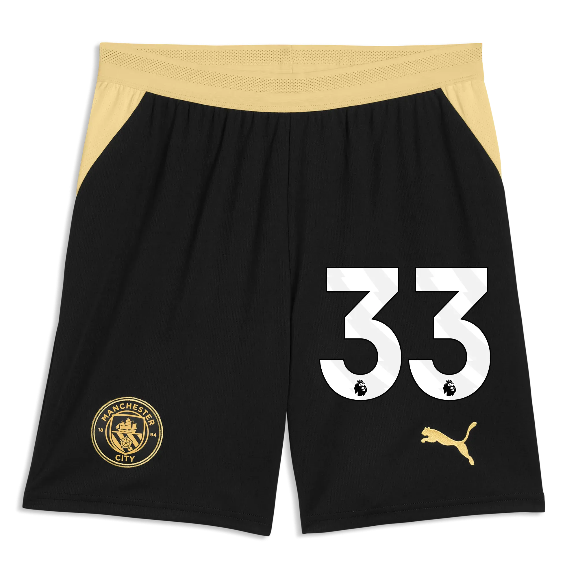 Manchester City Football Shorts 2026/27 with #33 | Manchester City Shop