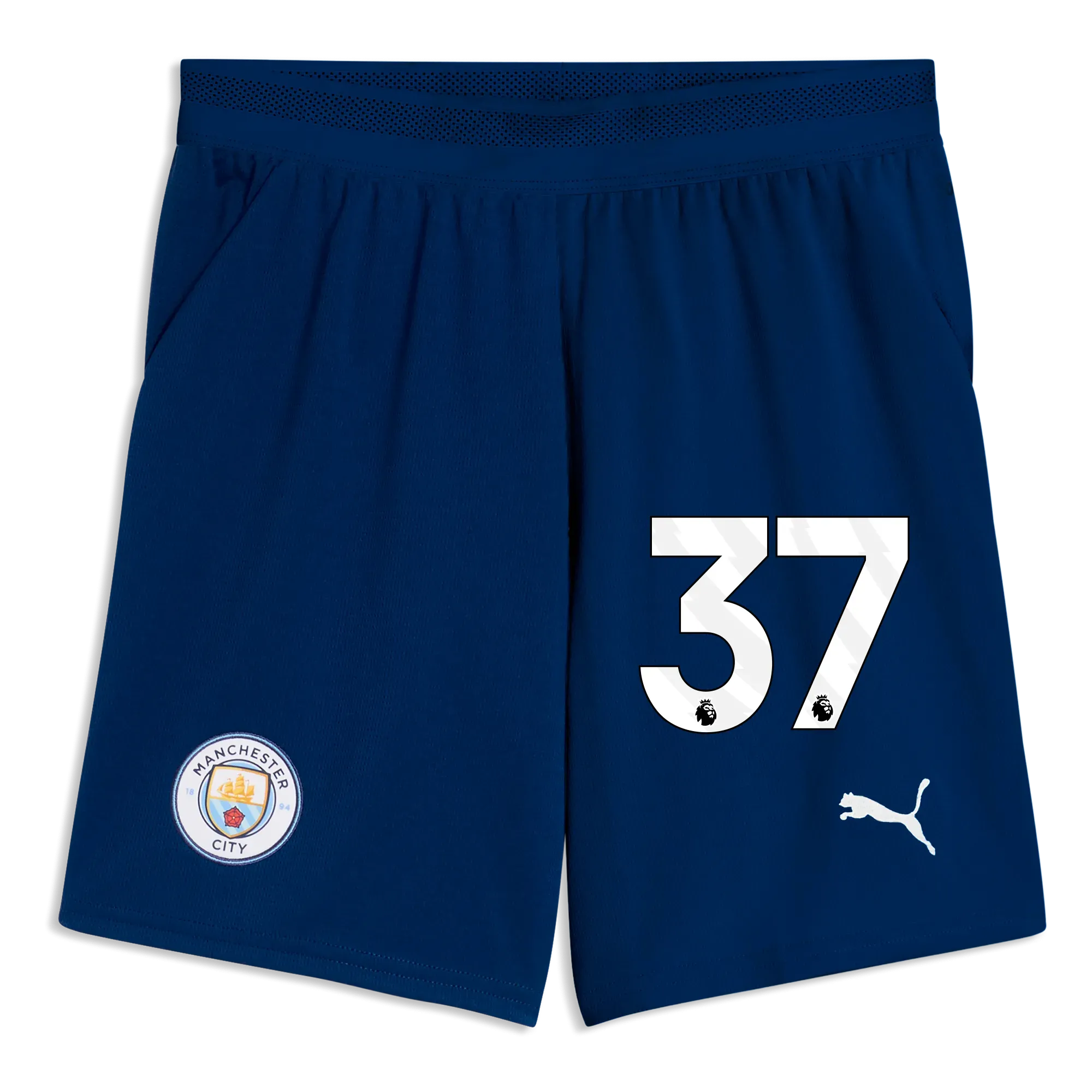 Manchester City Football Shorts 2026/27 with #37 | Manchester City Shop