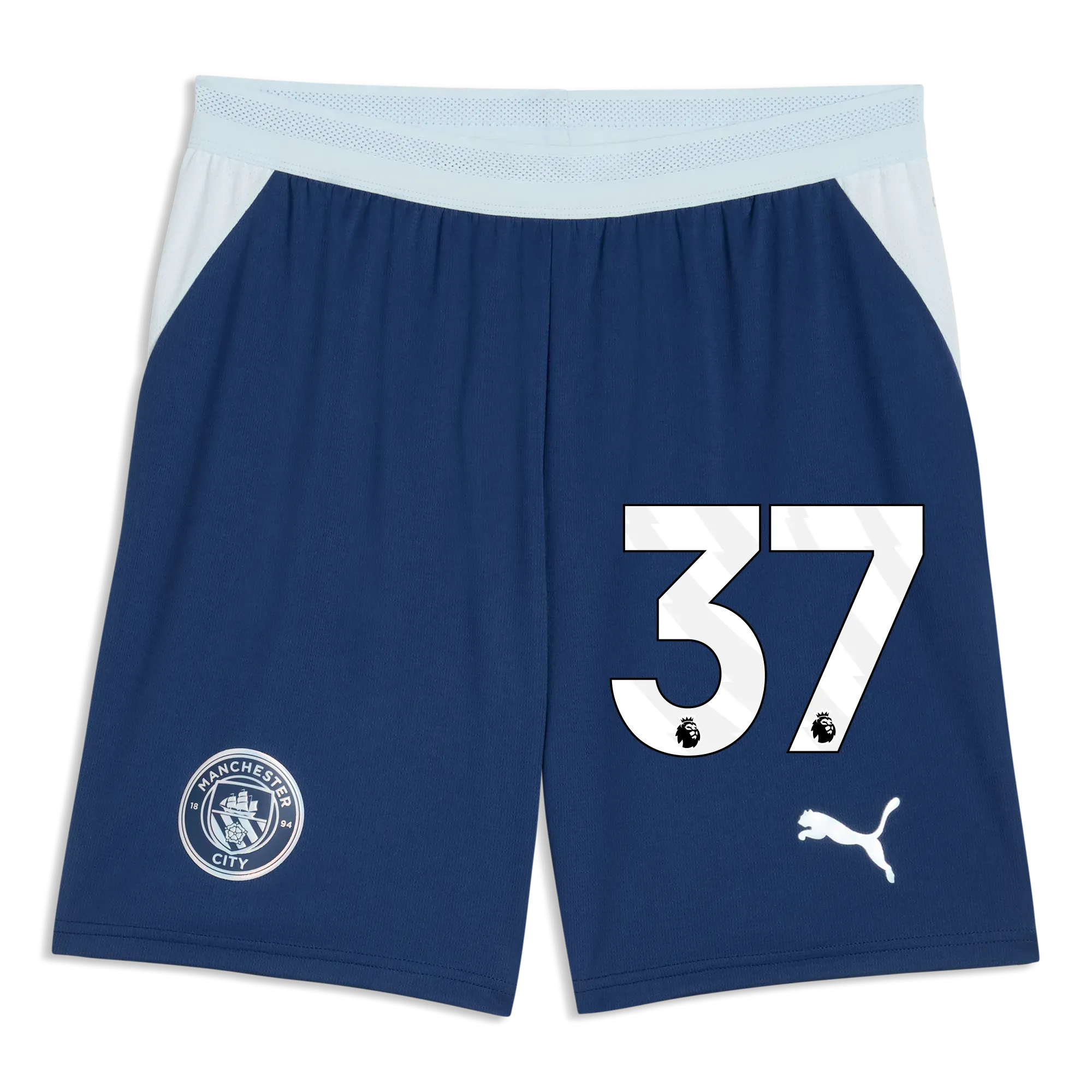 Manchester City Football Shorts 2026/27 with #37 | Manchester City Shop