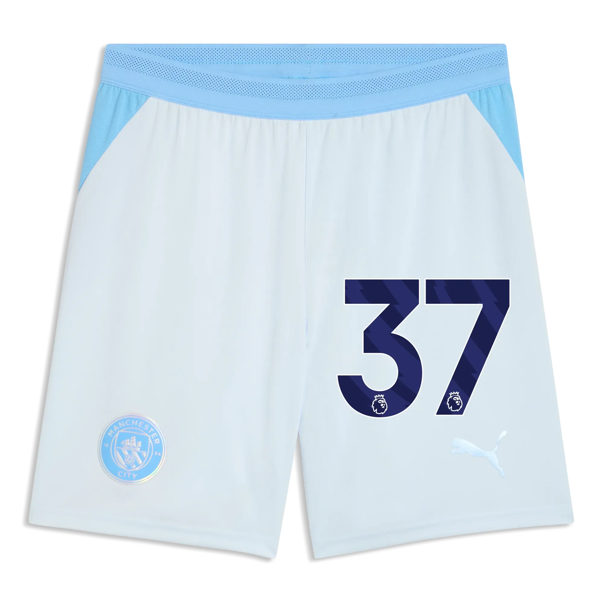 Manchester City Football Shorts 2026/27 with #37 | Manchester City Shop