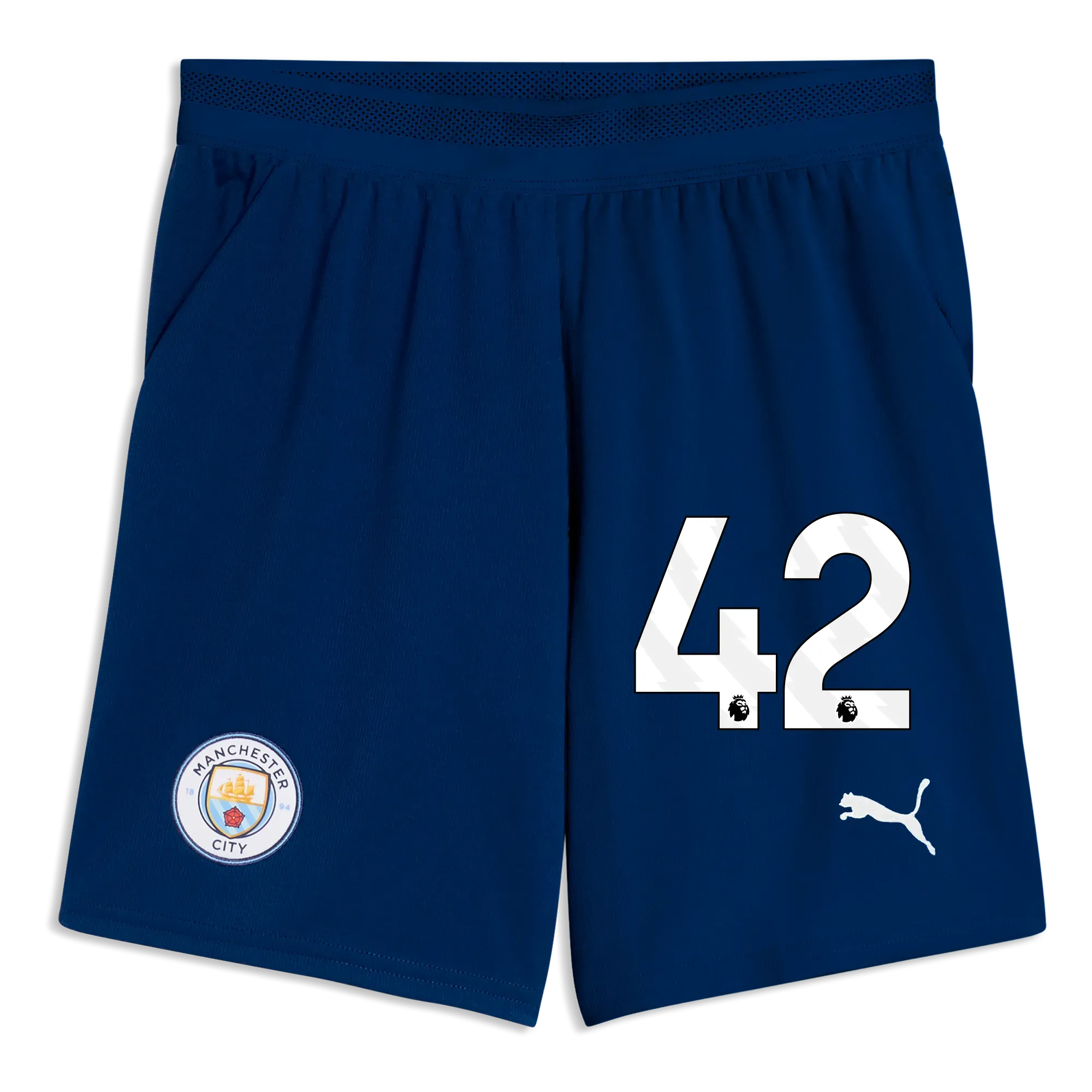 Manchester City Football Shorts 2026/27 with #42 | Manchester City Shop