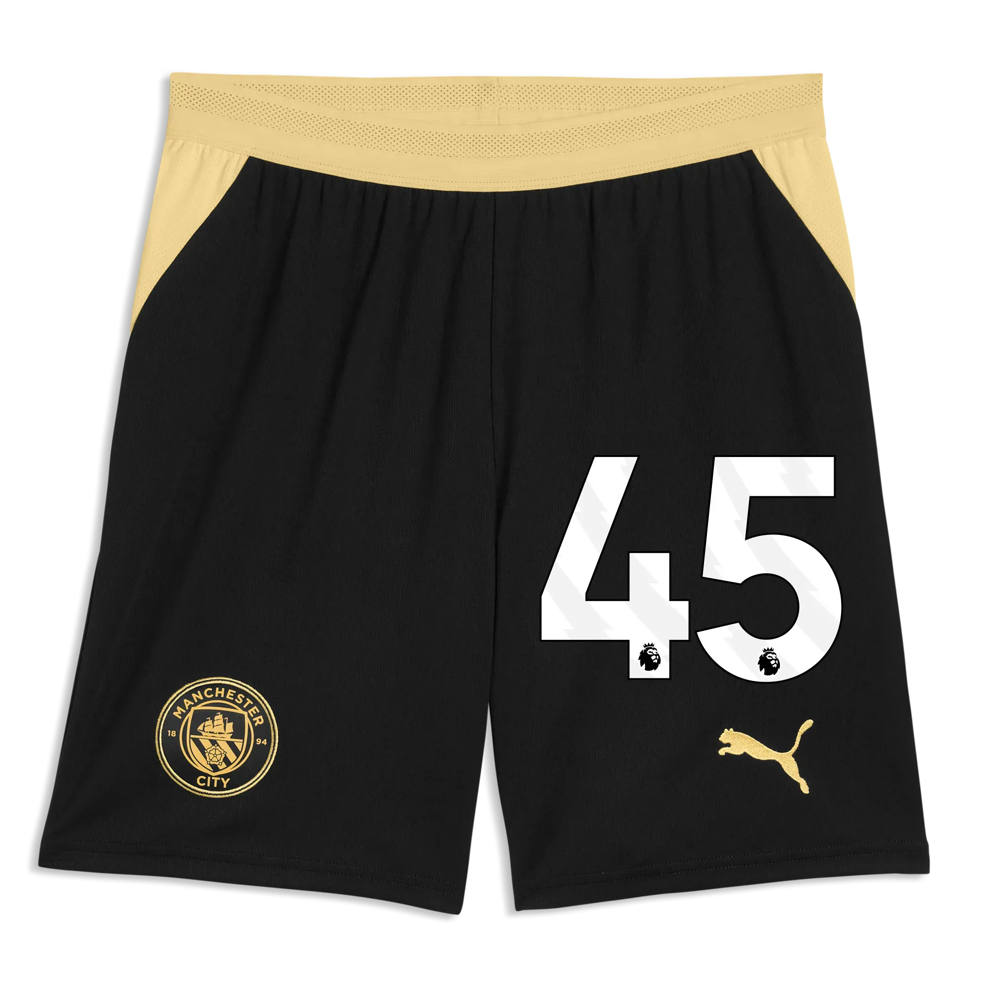 Manchester City Football Shorts 2026/27 with #45 | Manchester City Shop