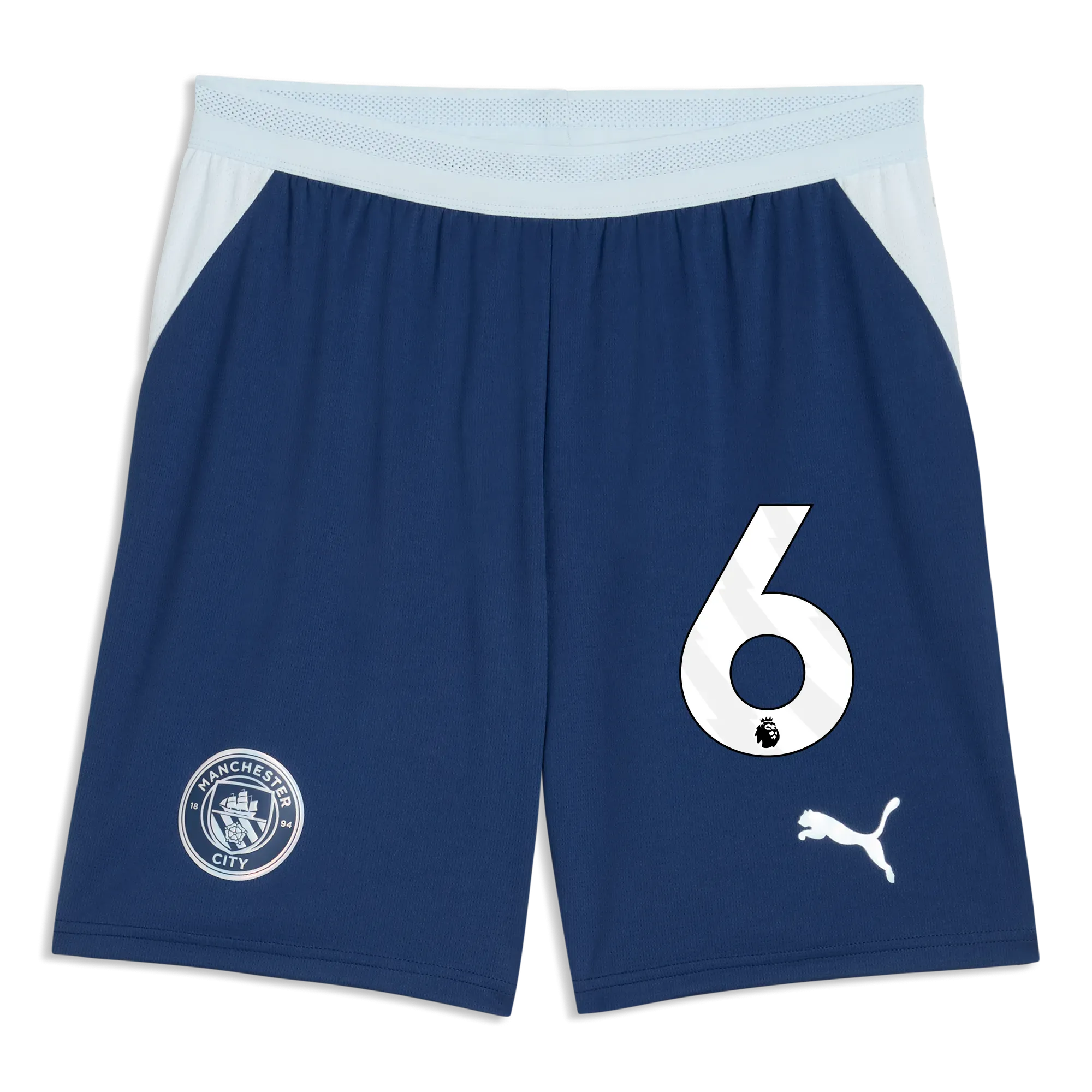 Manchester City Football Shorts 2026/27 with #6 | Manchester City Shop