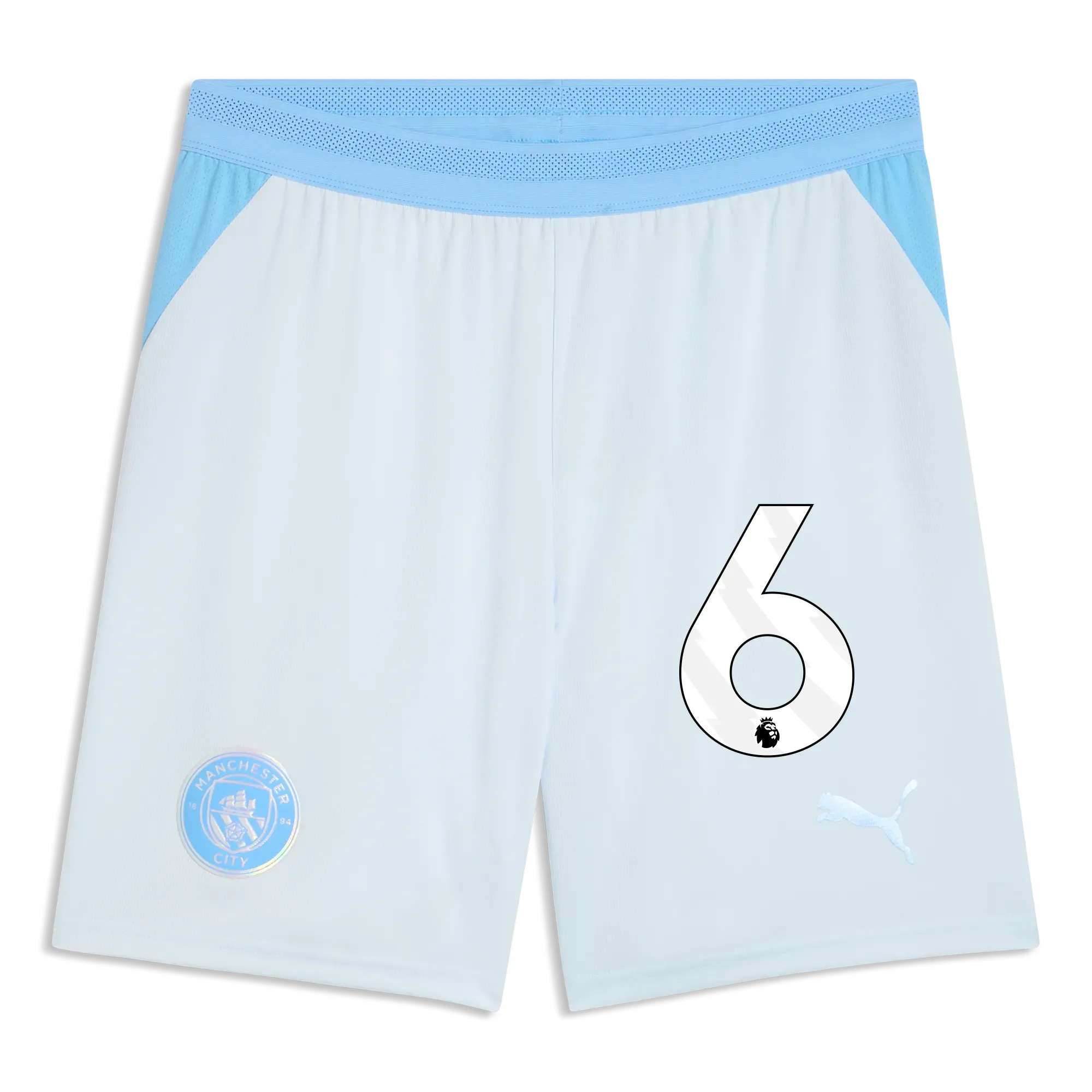 Manchester City Football Shorts 2026/27 with #6 | Manchester City Shop