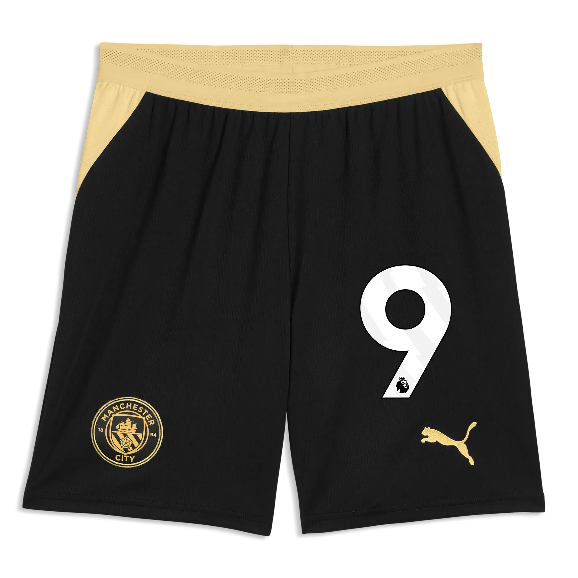 Manchester City Football Shorts 2026/27 with #9 | Manchester City Shop