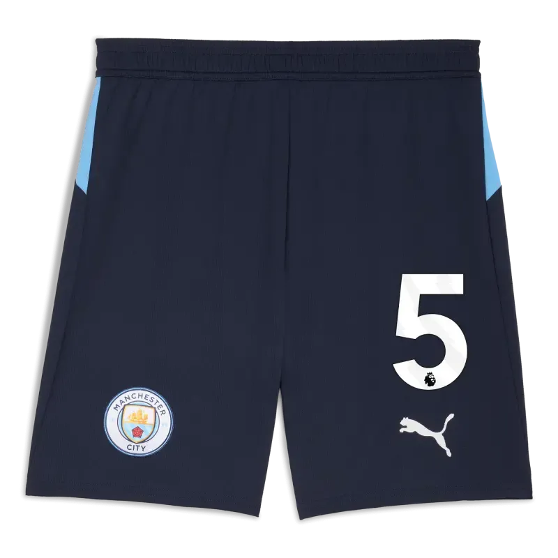 Manchester City Football Shorts Navy 2025/26 With #5