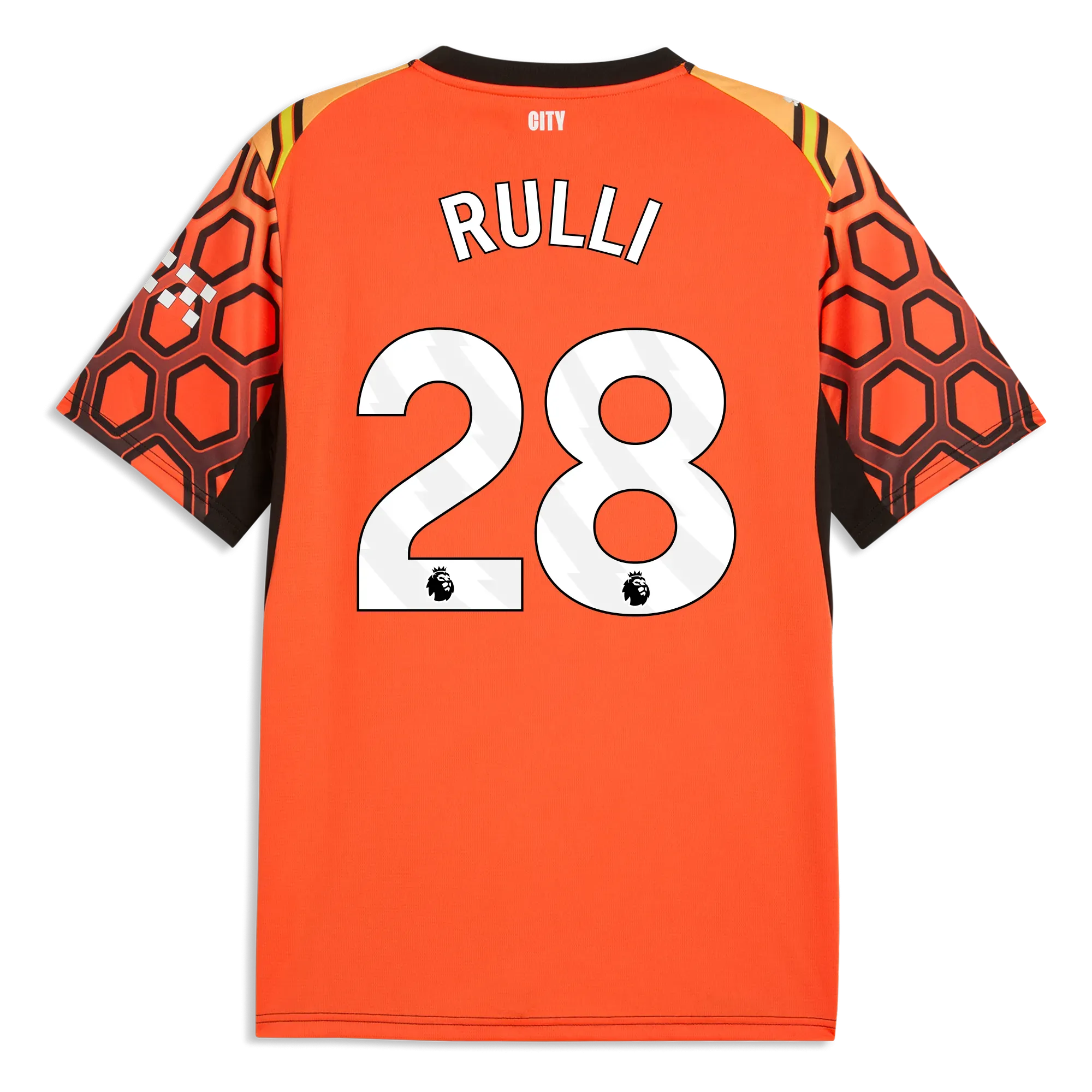 Manchester City Goalkeeper Jersey 2026/27 With RULLI 28 Printing | Manchester City Shop