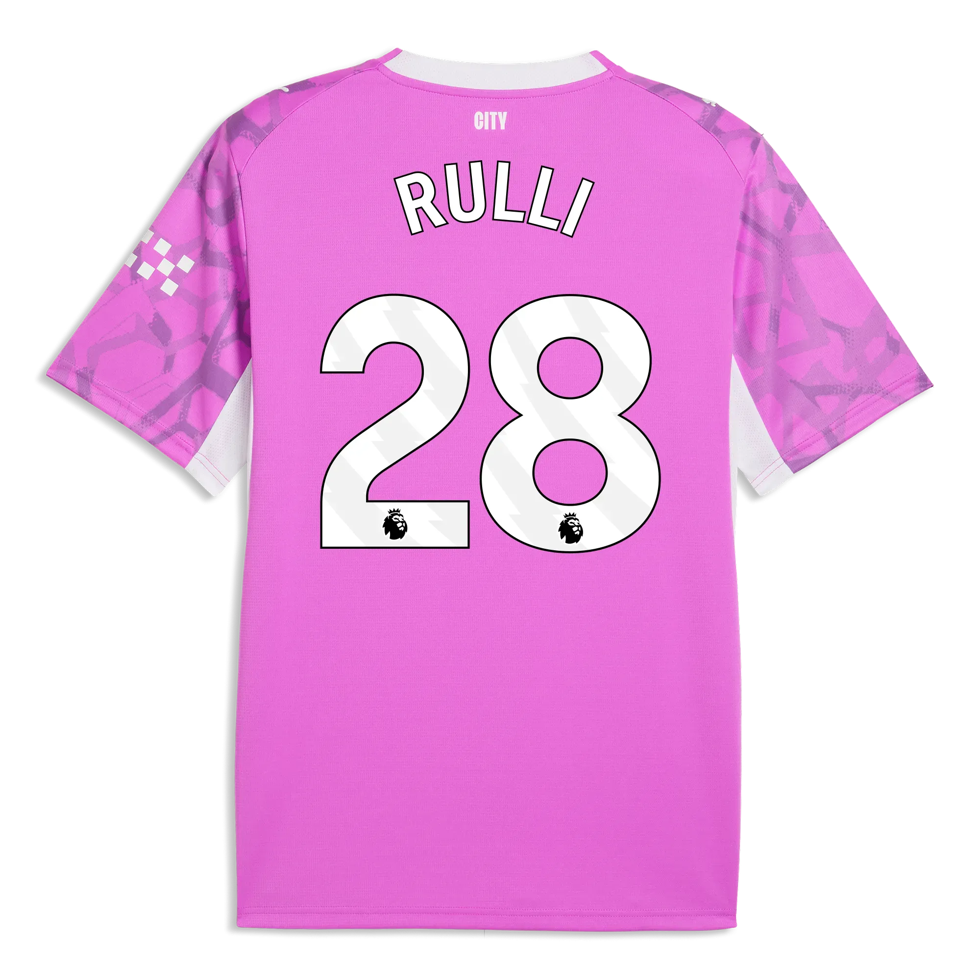 Manchester City Goalkeeper Jersey 2026/27 With RULLI 28 Printing | Manchester City Shop