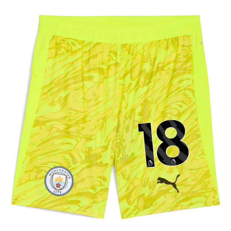 Manchester City Goalkeeper Shorts 2025/26 With #18