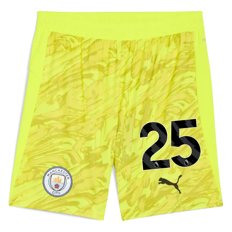 Manchester City Goalkeeper Shorts 2025/26 With 25