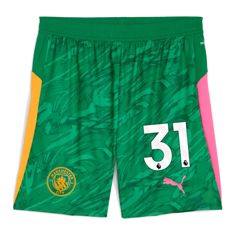Manchester City Goalkeeper Shorts Green 2025/26 With #31