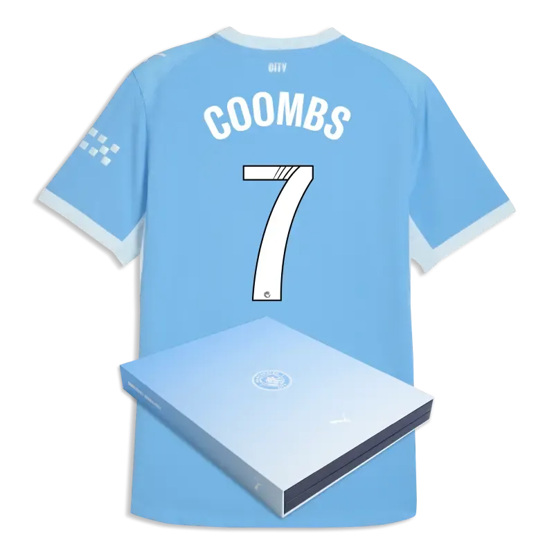 Manchester City Home Authentic Jersey 2026/27 With COOMBS 7 Printing in Gift Box