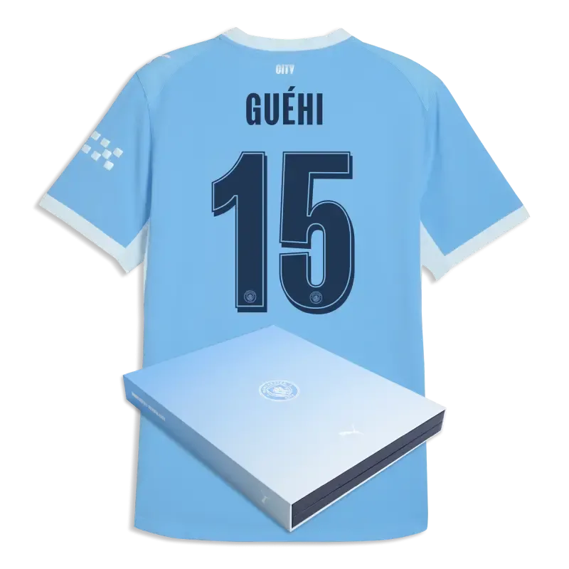 Manchester City Home Authentic Jersey 2026/27 With GUéHI 15 Printing in Gift Box