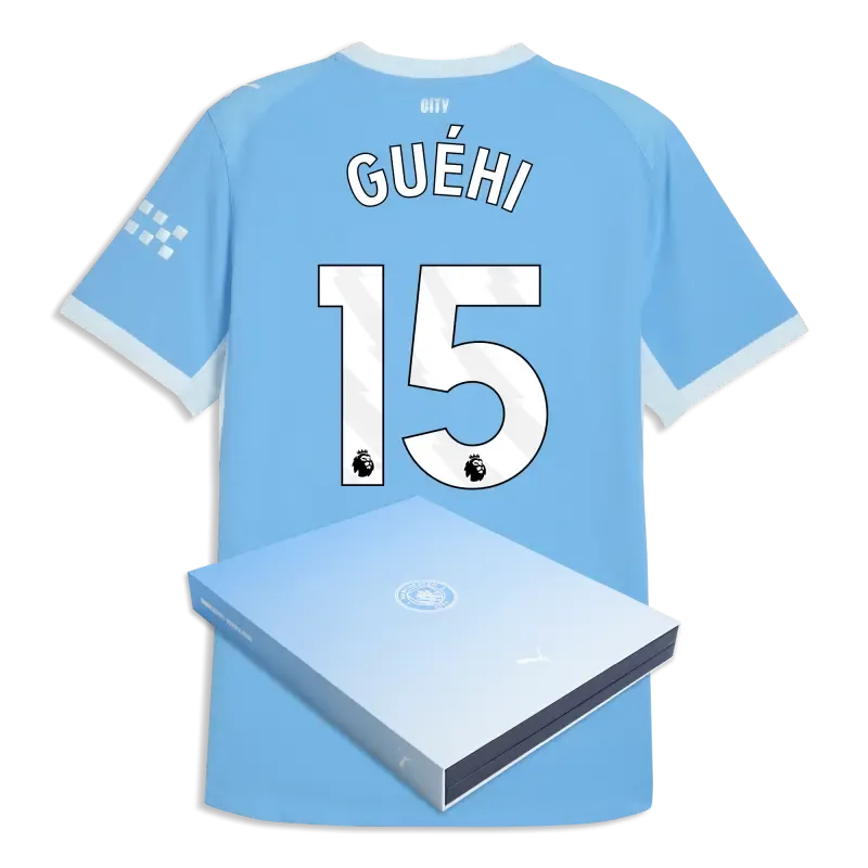 Manchester City Home Authentic Jersey 2026/27 With GUéHI 15 Printing in Gift Box