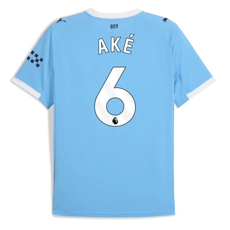 Manchester City Home Jersey 2025/26 With AKÉ 6 Printing