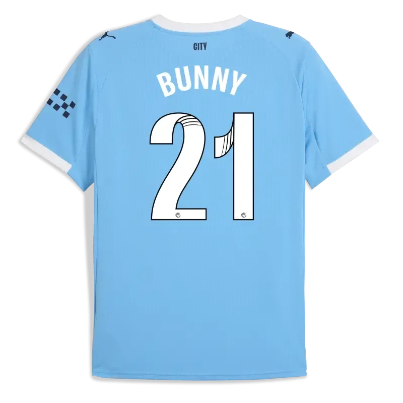 Manchester City Home Jersey 2025/26 With BUNNY 21 Printing